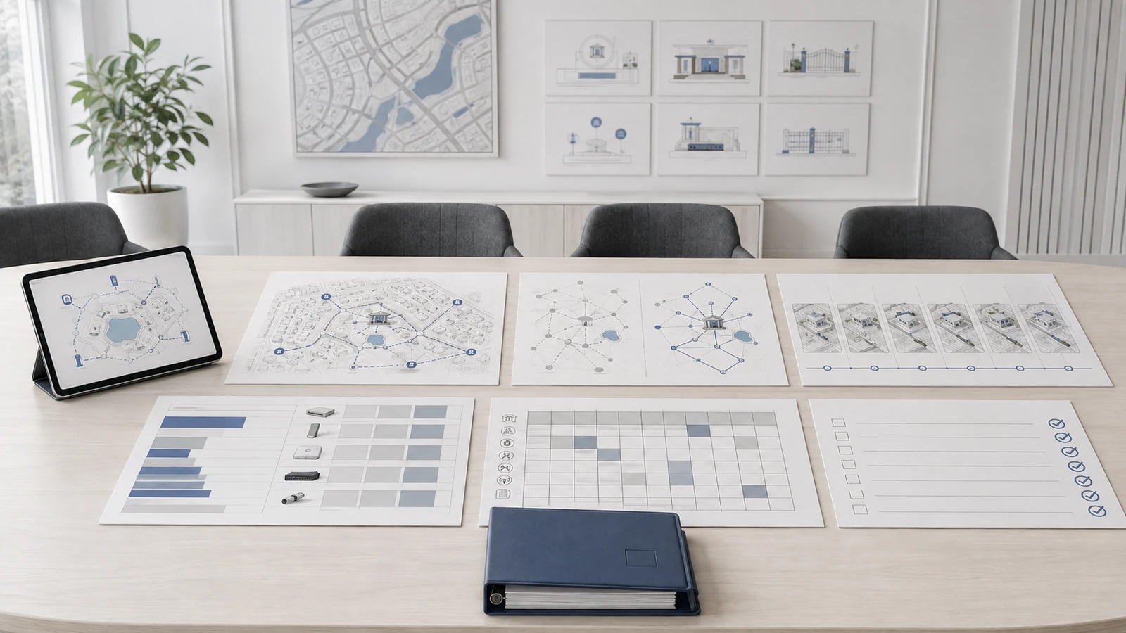 Organized HOA board presentation package for a community network upgrade proposal