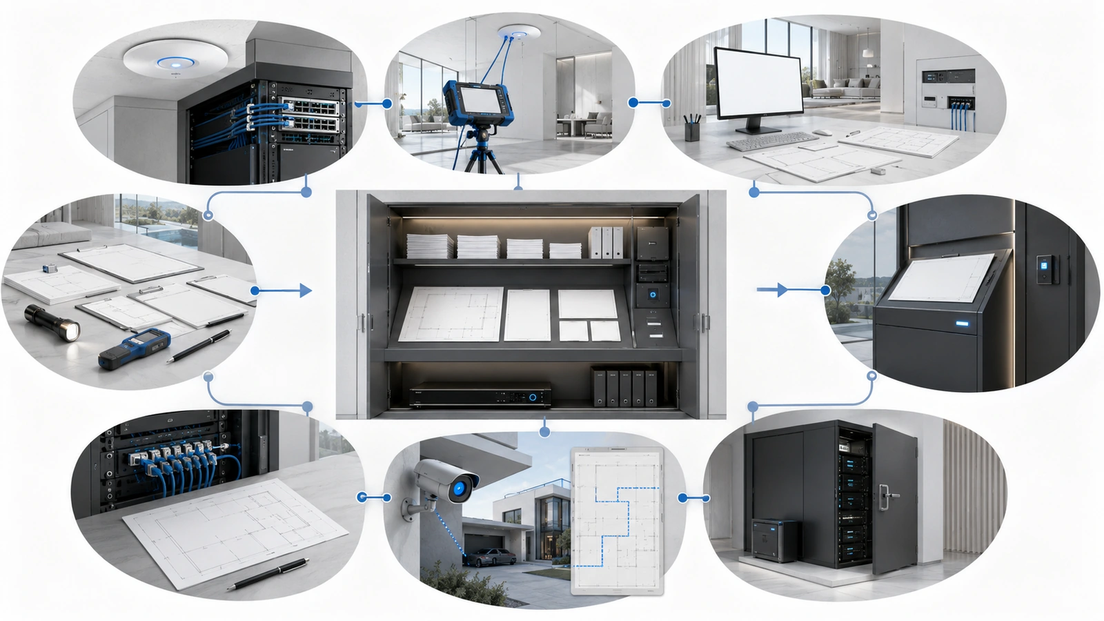 Network documentation lifecycle from installation and verification through approval, incident use, correction, and scheduled review