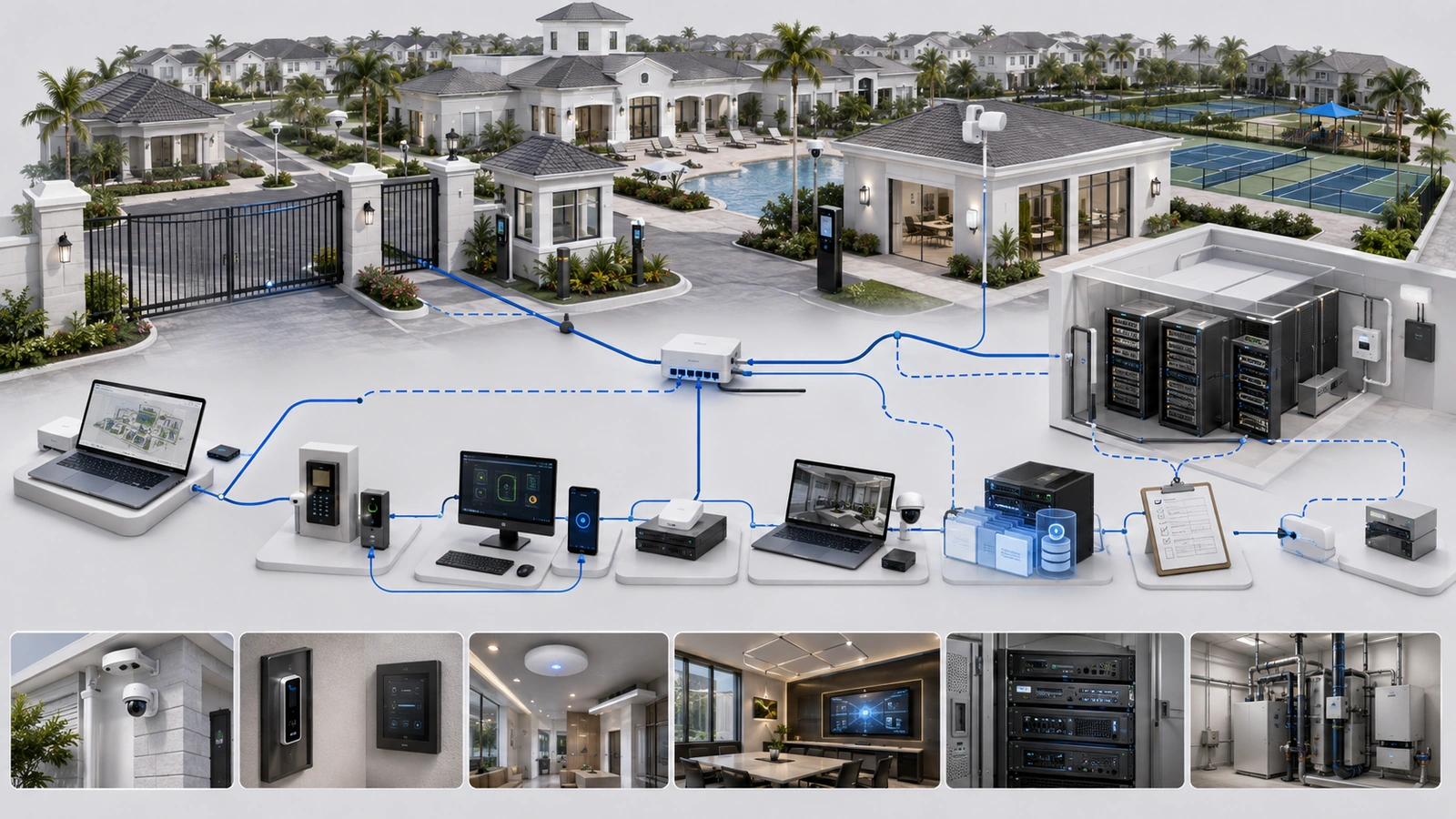 Property-controlled HOA vendor-access lifecycle covering evaluation, authorization, monitored work, review, suspension, and offboarding