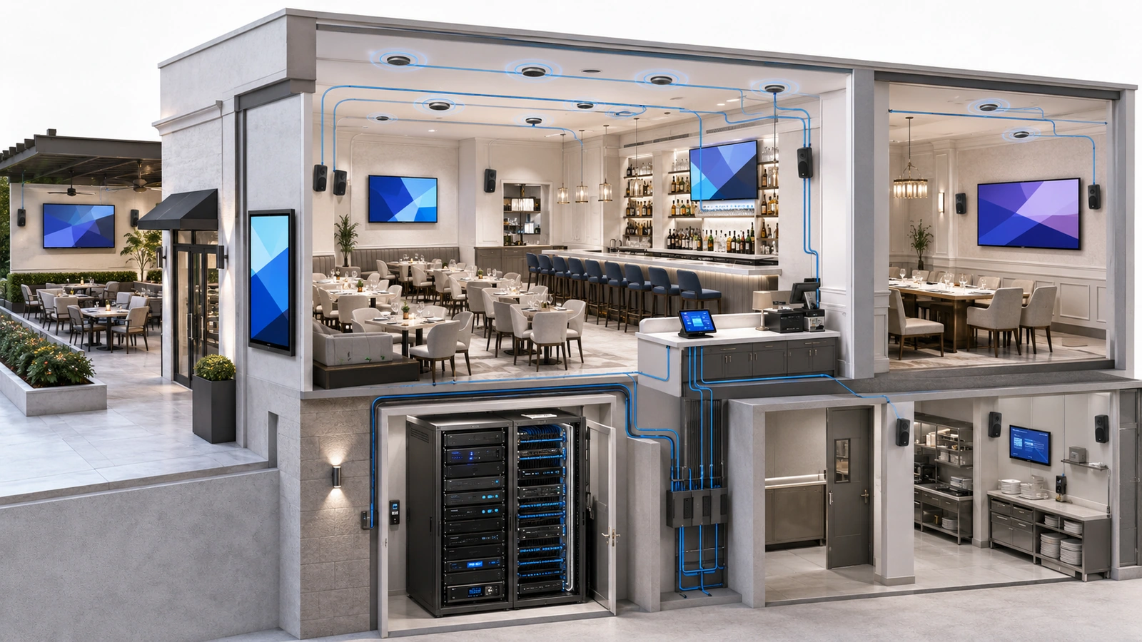 restaurant-audio-tvs-streaming-network-planning