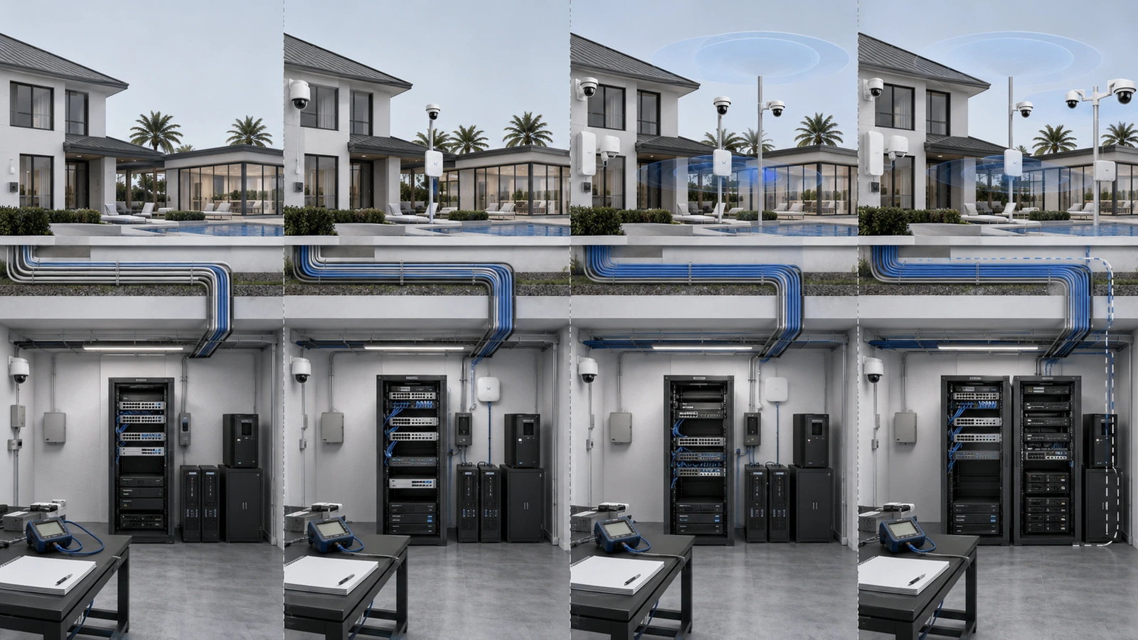 Property infrastructure planning from measured demand through growth, operational headroom, and a defined upgrade trigger